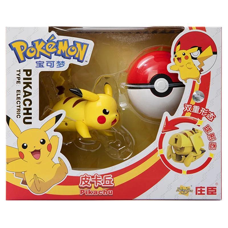 Pokemon Pokeball Changing Figure Set Toy: Pikachu, Eevee, Charizard & More (8-13CM) - Pokestore