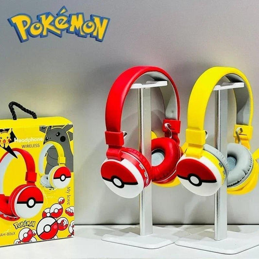 Pokemon Pikachu Wireless Bluetooth Headphones with Built-in Voice Assistant - Pokestore