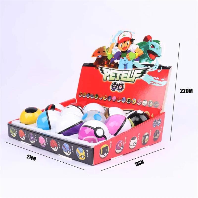 Pokémon Petelf Go Pokéball Pack Set 12 Pcs with Mini Figures - Limited Edition - Pokestore