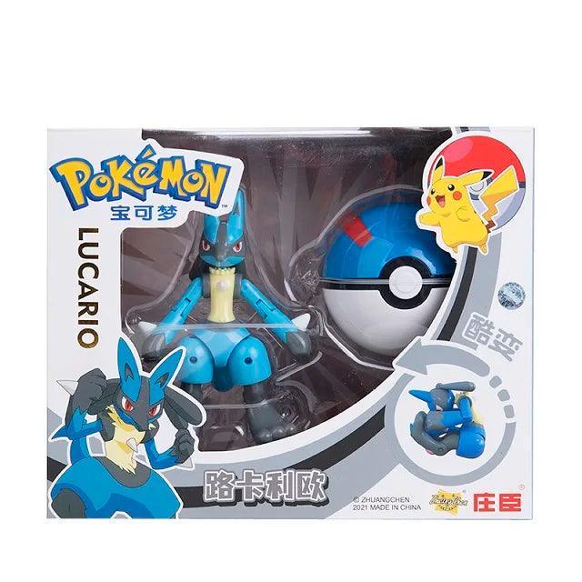 Pokemon Pokeball Changing Figure Set Toy: Pikachu, Eevee, Charizard & More (8-13CM) - Pokestore