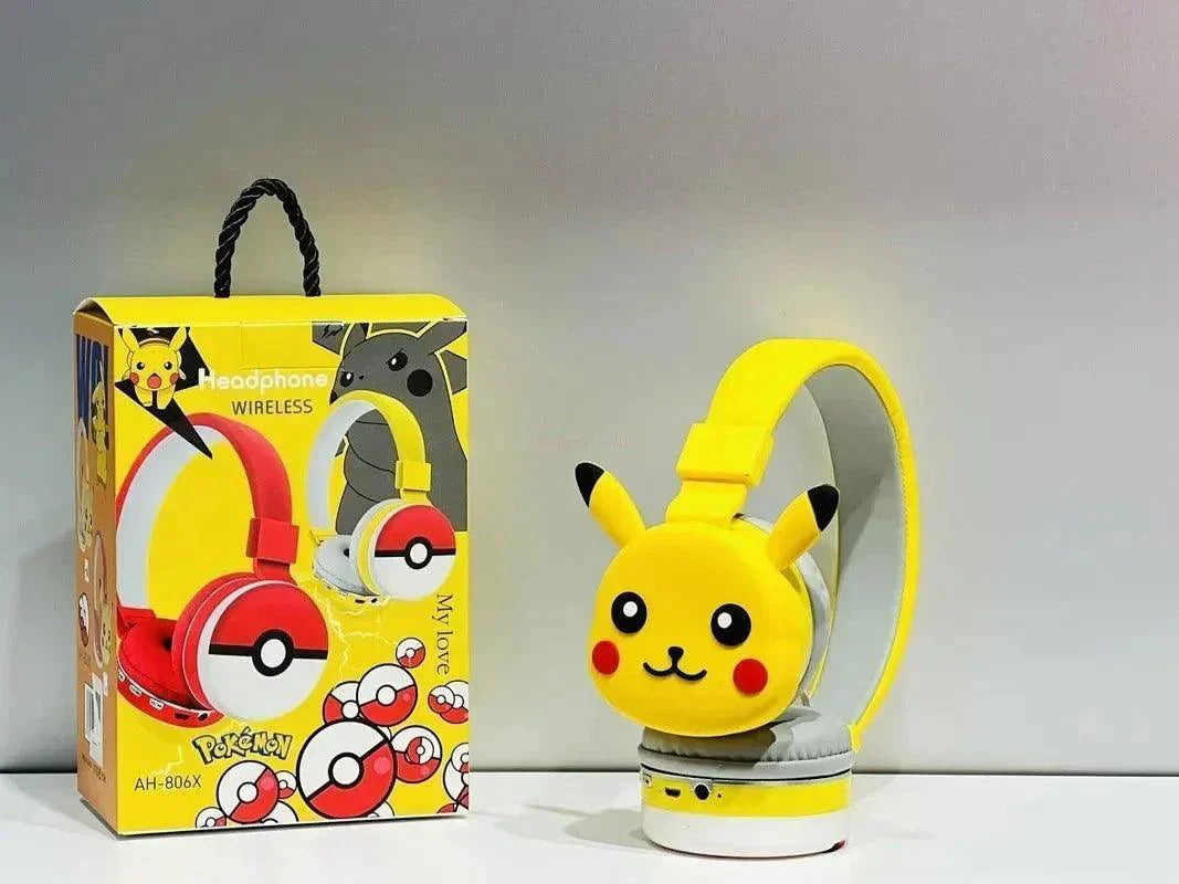 Pokemon Pikachu Wireless Bluetooth Headphones with Built-in Voice Assistant - Pokestore