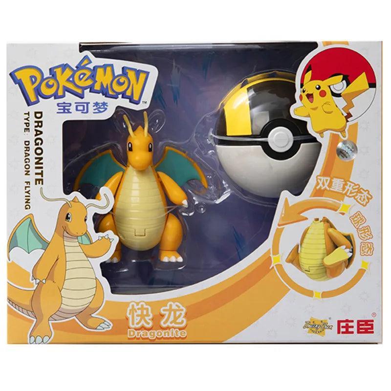 Pokemon Pokeball Changing Figure Set Toy: Pikachu, Eevee, Charizard & More (8-13CM) - Pokestore