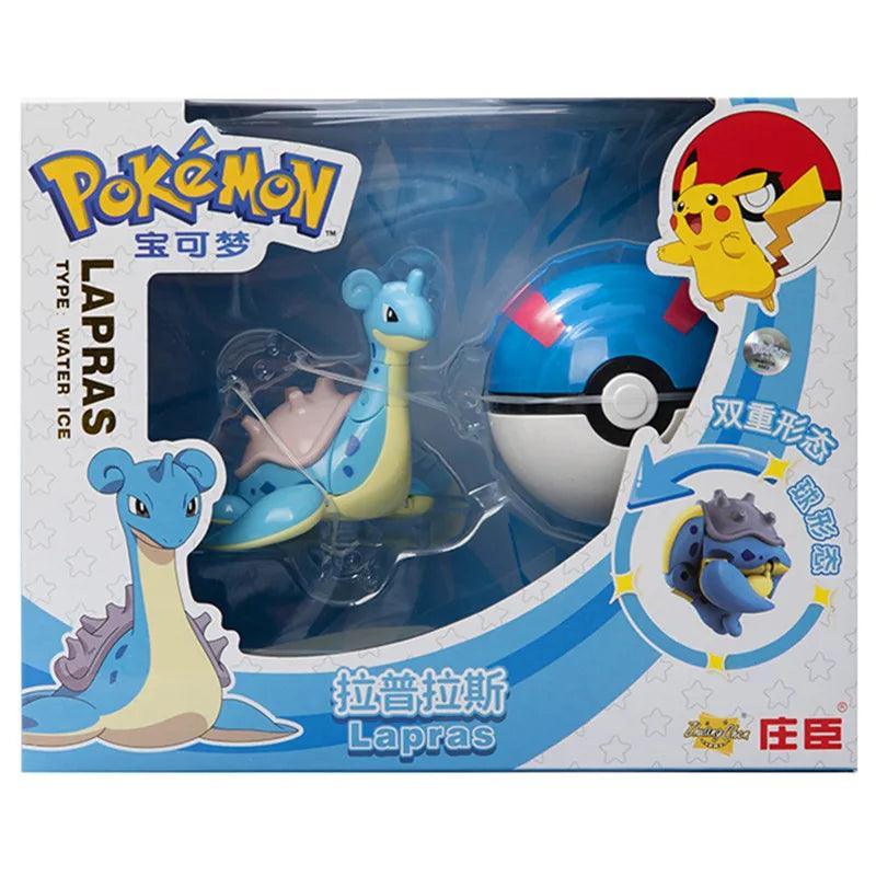 Pokemon Pokeball Changing Figure Set Toy: Pikachu, Eevee, Charizard & More (8-13CM) - Pokestore