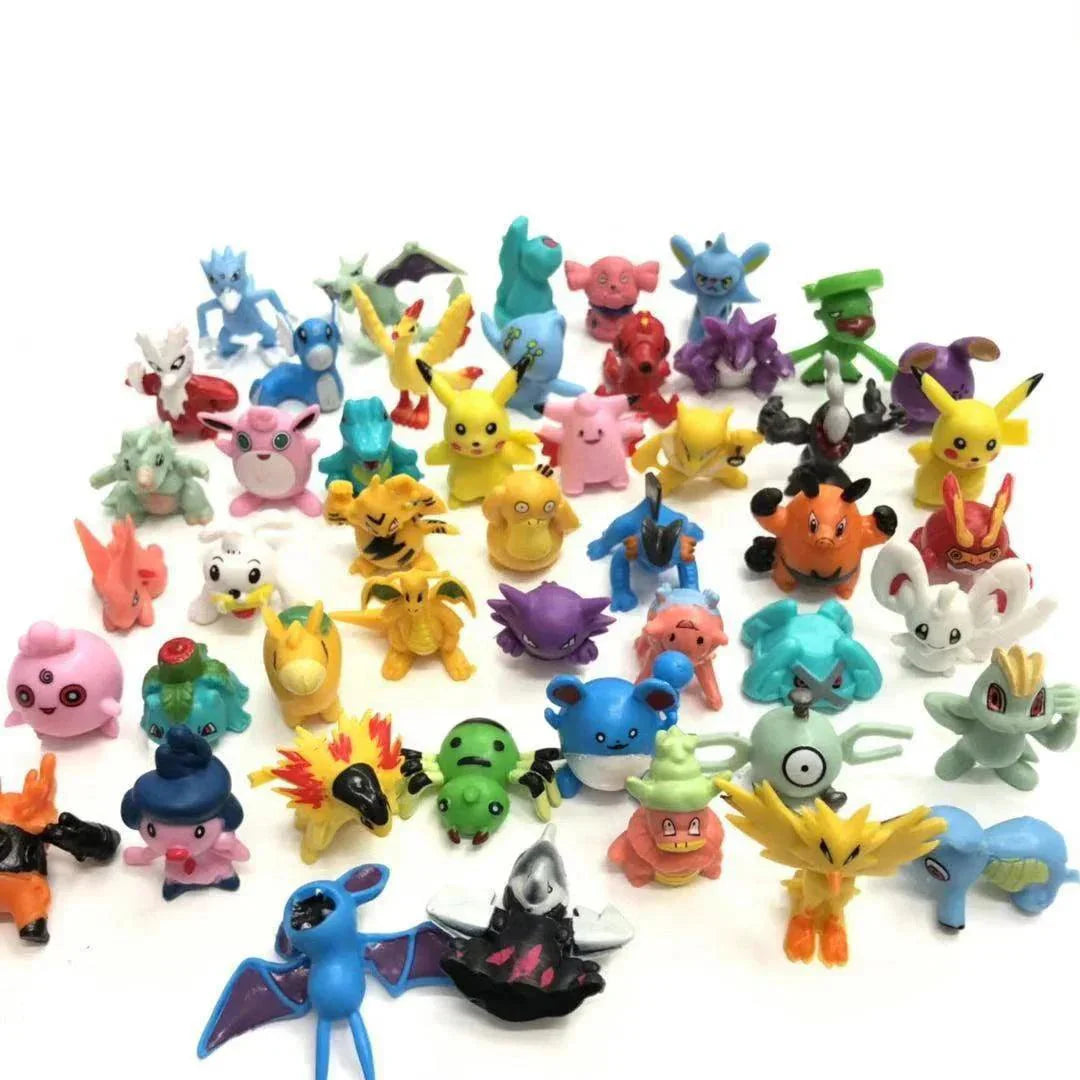 144 Pokémon Mini Action Figures Anime Toy - Pack With Box of Pikachu & More (2-3 CM) - Pokestore