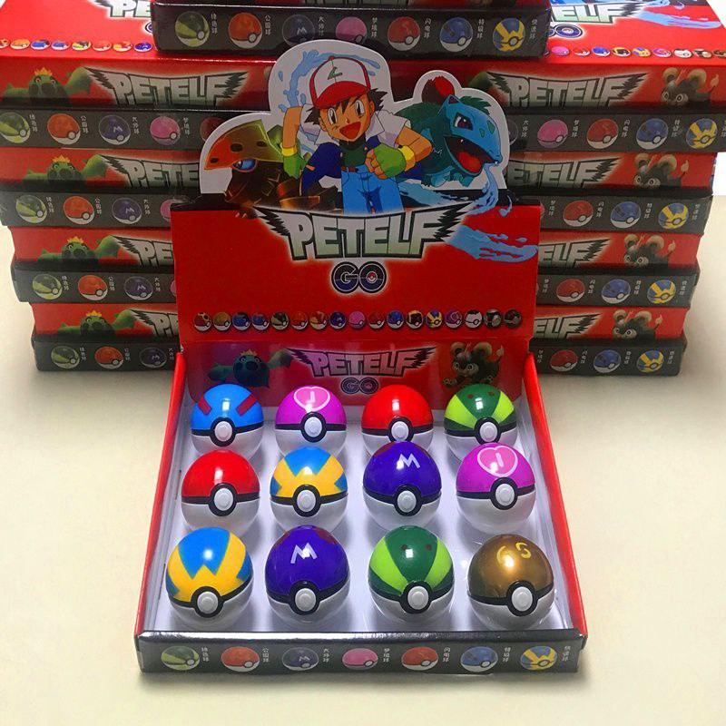 Pokémon Petelf Go Pokéball Pack Set 12 Pcs with Mini Figures - Limited Edition - Pokestore